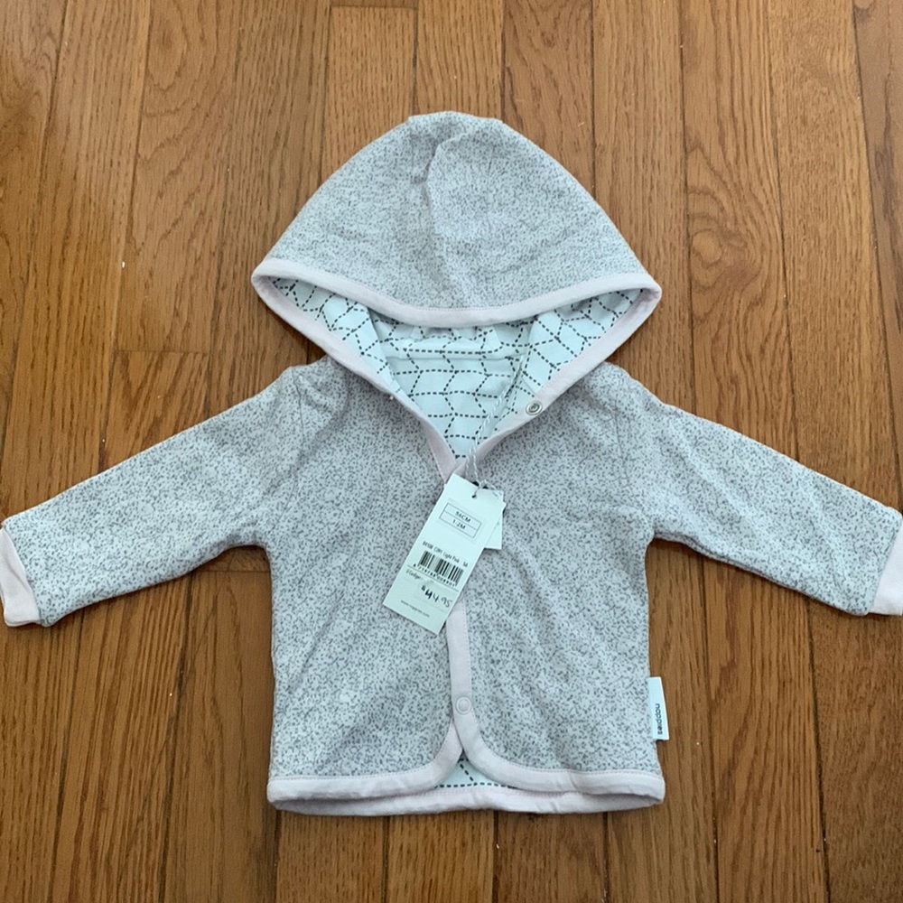 NWT size 1-2 months Noppies reversible cardigan